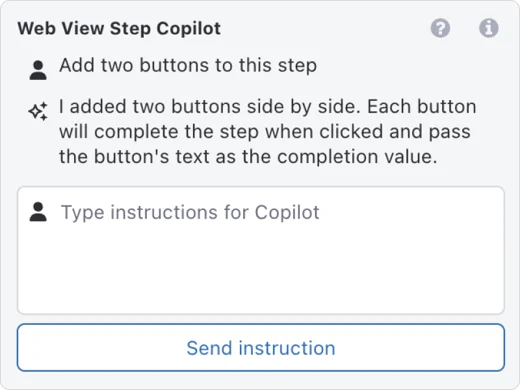 web view step screen