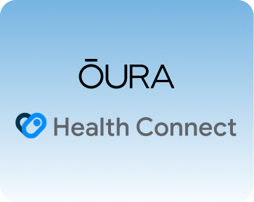 Oura and Health Connect logos